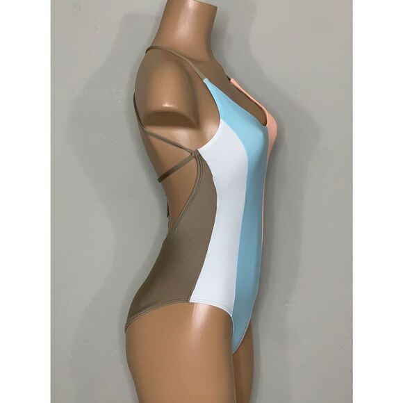 Pilyq stripe one piece. NWT - Picture 7 of 12